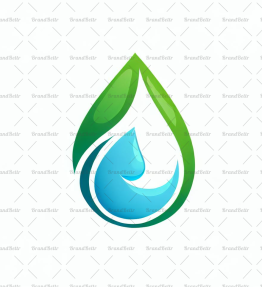 Wassertropfen und Blatt